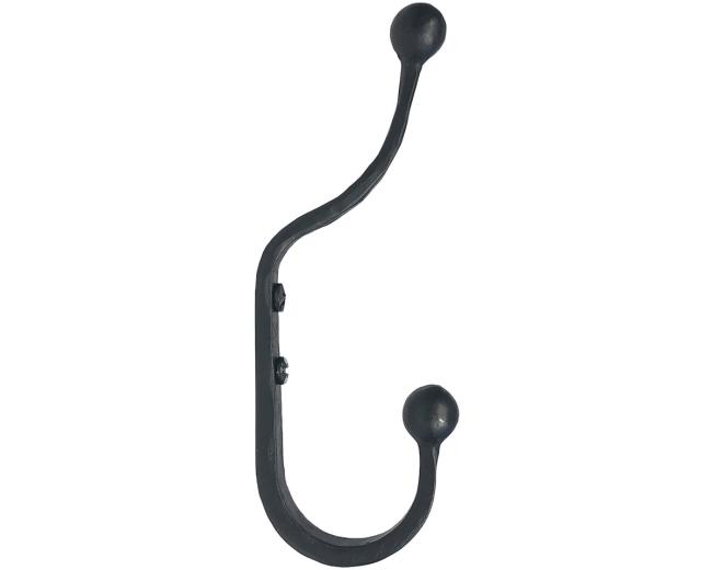 Decorative & Functional Hooks |  Forged 6-1/2″ (165mm) Coat and Hat Colonial Hook (Black) Decorative & Functional Hooks Decorative & Functional Hooks