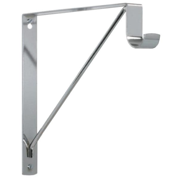 Closet Organizers & Accessories |  11″ (279mm) Shelf and Closet Rod Bracket – For Round Rods – EACH (Chrome) Closet Organizers & Accessories Closet Organizers & Accessories