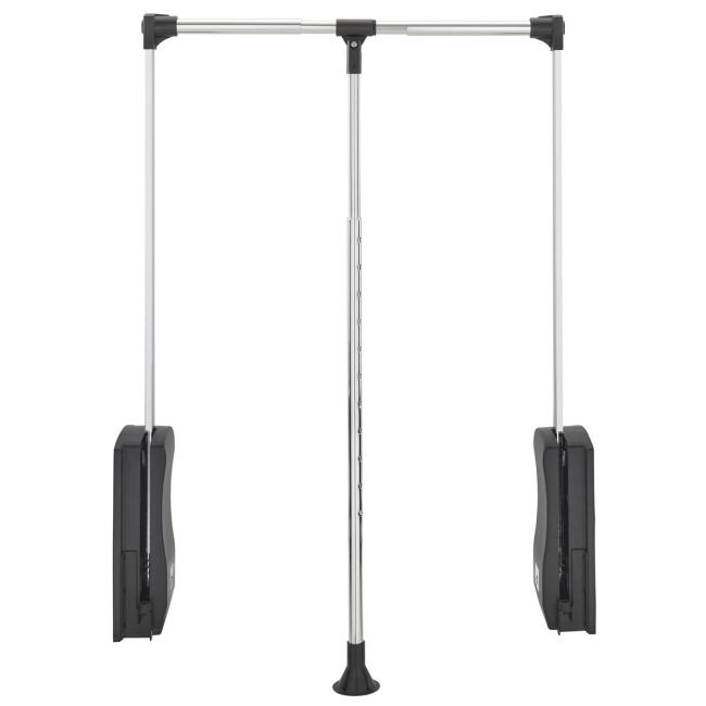 Closet Organizers & Accessories |  18″-26″ Wide Pull-Down Closet Rod – (Chrome/Black) Closet Organizers & Accessories Closet Organizers & Accessories