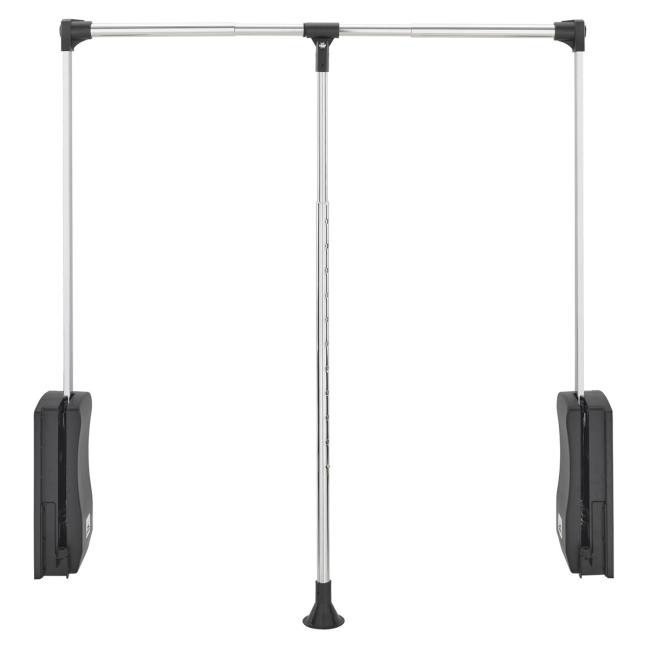 Closet Organizers & Accessories |  26″-35″ Wide Pull-Down Closet Rod – (Chrome/Black) Closet Organizers & Accessories Closet Organizers & Accessories