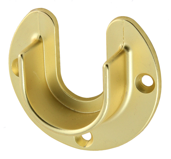 Closet Organizers & Accessories |  Metal Open Flange Closet Rod Support – For 1-5/16″ Rod – EACH (Satin Brass) Closet Organizers & Accessories Closet Organizers & Accessories