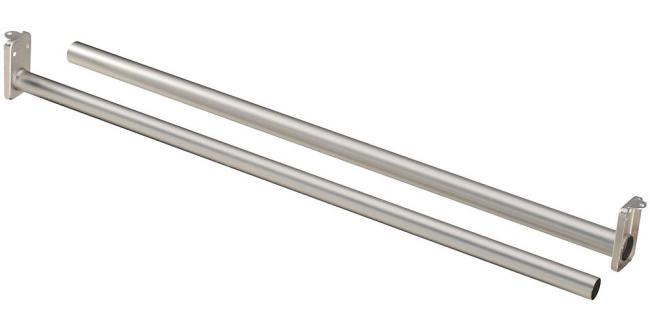 Closet Organizers & Accessories |  National V7052 30″-48″ Adjustable Closet Rod – 1″ (25mm) Diameter (Satin Nickel) Closet Organizers & Accessories Closet Organizers & Accessories