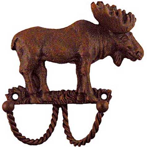 Decorative & Functional Hooks |  3-1/2″ (89mm) Moose Hook (Rust) Decorative & Functional Hooks Decorative & Functional Hooks