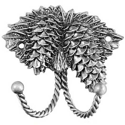 Decorative & Functional Hooks |  3″ (76mm) Pinecone Hook (Pewter) Decorative & Functional Hooks Decorative & Functional Hooks