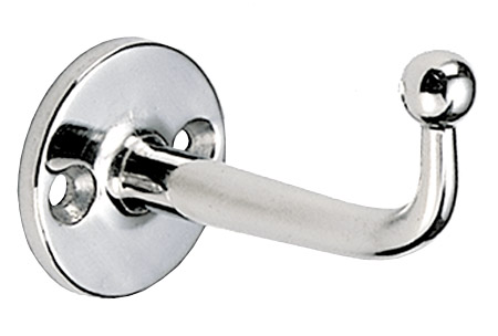 Decorative & Functional Hooks |  304 Stainless Steel 1-1/8″ (29mm) Coat Hook (Polished) Decorative & Functional Hooks Decorative & Functional Hooks