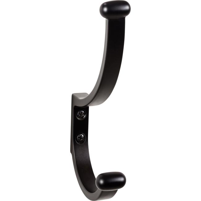 Decorative & Functional Hooks |  6-1/8″ (156mm) Hillmont Hook (Flat Black) Decorative & Functional Hooks Decorative & Functional Hooks