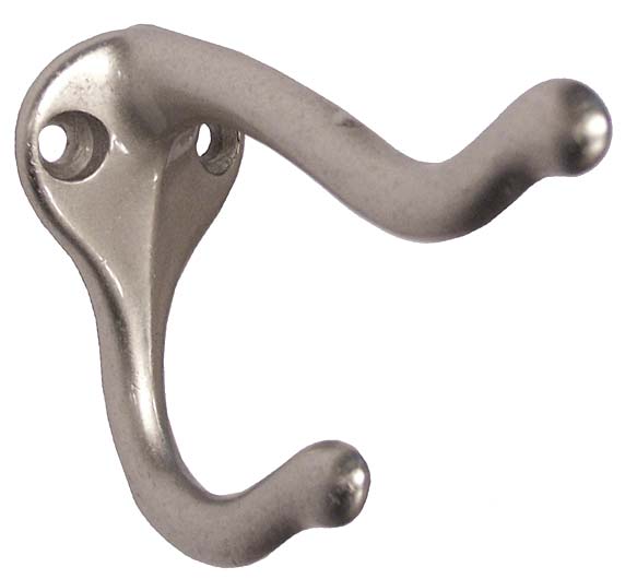 Decorative & Functional Hooks |  Coat & Hat Hook (Polished Nickel) Decorative & Functional Hooks Decorative & Functional Hooks