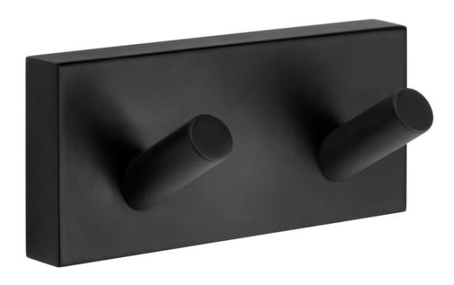 Decorative & Functional Hooks |  Double Hook (Matte Black) Decorative & Functional Hooks Decorative & Functional Hooks