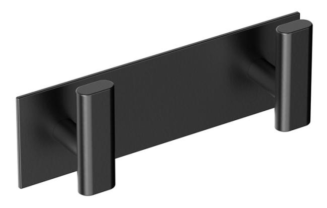 Decorative & Functional Hooks |  Modern Decor Double Robe Hook (Matte Black) Decorative & Functional Hooks Decorative & Functional Hooks