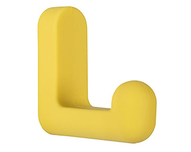 Decorative & Functional Hooks |  Rubber Pastel Hook – (Yellow) Decorative & Functional Hooks Decorative & Functional Hooks