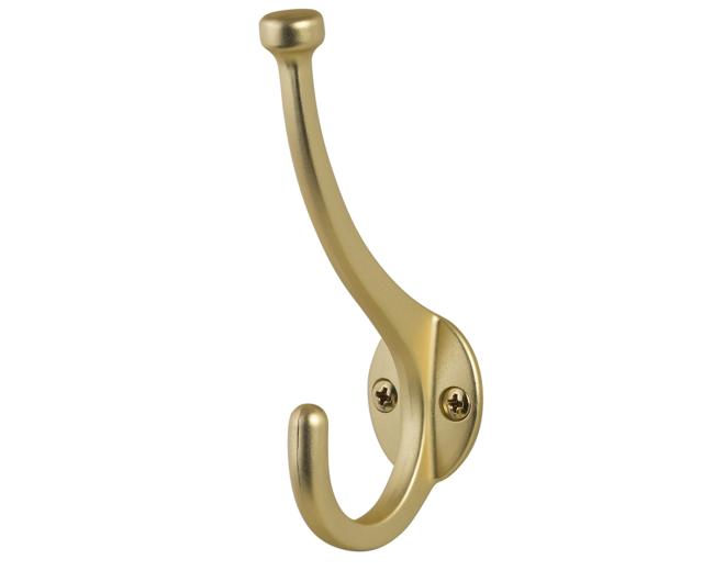 Decorative & Functional Hooks |  Small Pilltop Coat Hook Decorative & Functional Hooks Black-Flat/Bronze-Oil Rubbed/Bronze-Satin/Chrome-Polished/Nickel-Satin