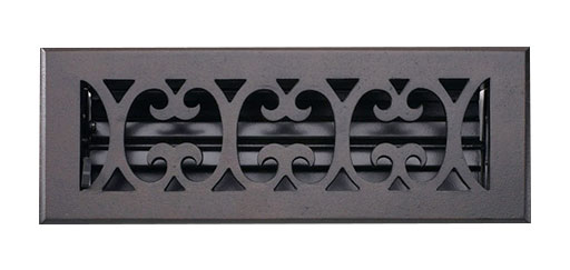 Decorative Grilles & Registers |  Cast Bronze Scroll Vent Floor Register – 10×2-1/4in. (Bronze Patina) Decorative Grilles & Registers Decorative Grilles & Registers