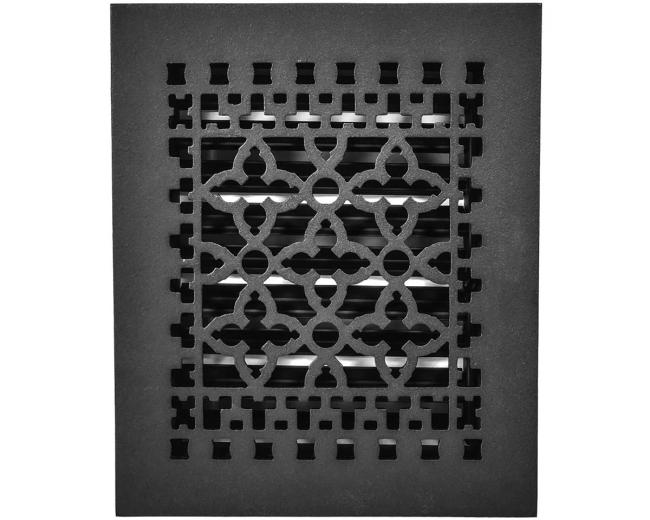 Decorative Grilles & Registers |  Cast Iron Air Register – 10x8in. (Black) Decorative Grilles & Registers Decorative Grilles & Registers