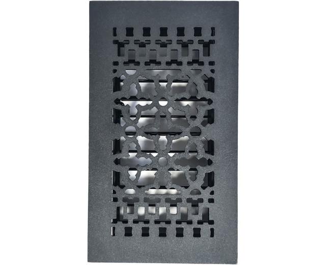 Decorative Grilles & Registers |  Cast Iron Air Register – 12x6in. (Black) Decorative Grilles & Registers Decorative Grilles & Registers