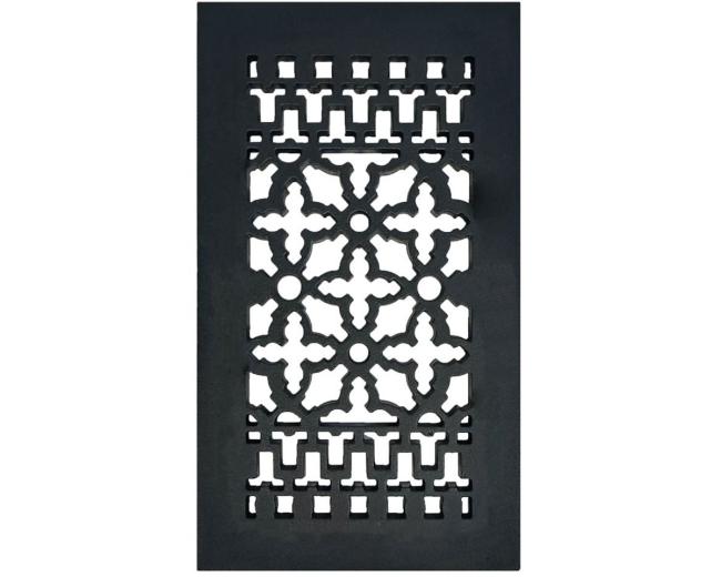 Decorative Grilles & Registers |  Cast Iron Grille – 12x6in. (Black) Decorative Grilles & Registers Decorative Grilles & Registers