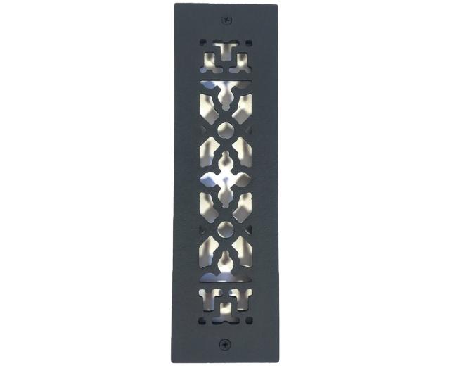 Decorative Grilles & Registers |  Cast Iron Grille with Screws and Holes – 10×2-1/4in. (Black) Decorative Grilles & Registers Decorative Grilles & Registers