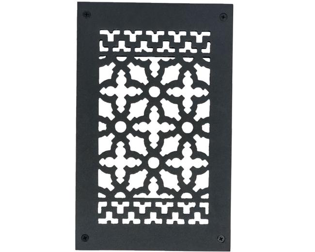 Decorative Grilles & Registers |  Cast Iron Grille with Screws and Holes – 10x6in. (Black) Decorative Grilles & Registers Decorative Grilles & Registers