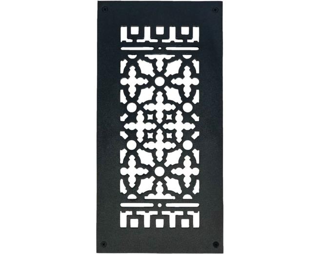 Decorative Grilles & Registers |  Cast Iron Grille with Screws and Holes – 14x6in. (Black) Decorative Grilles & Registers Decorative Grilles & Registers