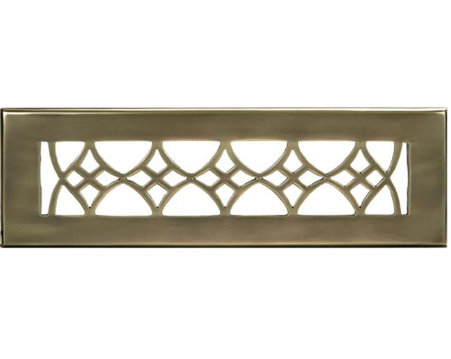 Decorative Grilles & Registers |  Floor Register – 10 x 2-1/4in. (Antique Brass) Decorative Grilles & Registers Decorative Grilles & Registers