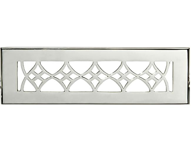 Decorative Grilles & Registers |  Floor Register – 10 x 2-1/4in. (Polished Nickel) Decorative Grilles & Registers Decorative Grilles & Registers