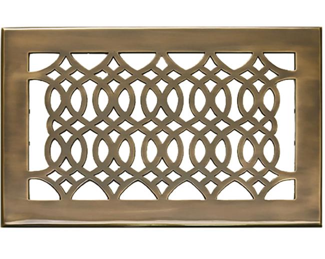 Decorative Grilles & Registers |  Floor Register – 10 x 6in. (Antique Brass) Decorative Grilles & Registers Decorative Grilles & Registers