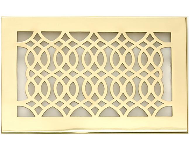 Decorative Grilles & Registers |  Floor Register – 10 x 6in. (Polished Brass Lacquered) Decorative Grilles & Registers Decorative Grilles & Registers