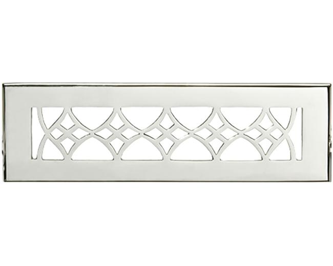 Decorative Grilles & Registers |  Floor Register – 12 x 2-1/4in. (Polished Nickel) Decorative Grilles & Registers Decorative Grilles & Registers