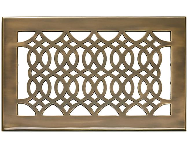 Decorative Grilles & Registers |  Floor Register – 12 x 6in. (Antique Brass) Decorative Grilles & Registers Decorative Grilles & Registers