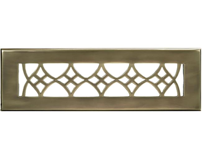 Decorative Grilles & Registers |  Floor Register – 14 x 2-1/4in. (Antique Brass) Decorative Grilles & Registers Decorative Grilles & Registers