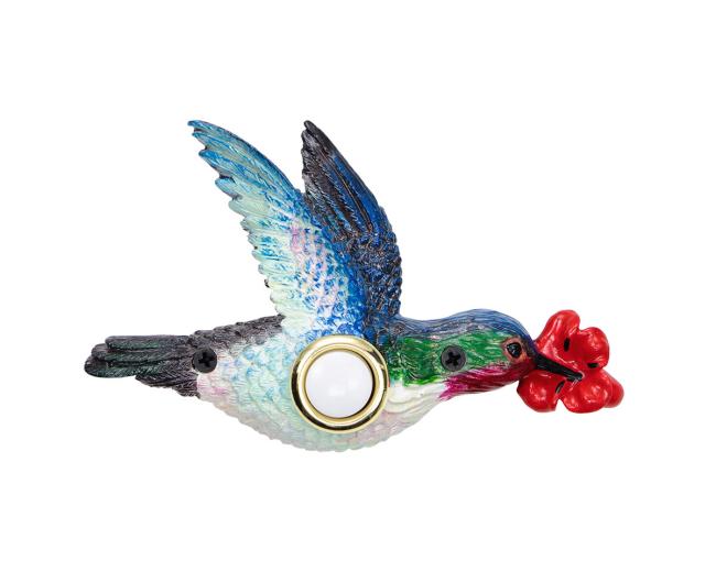 Doorbell Buttons |  Hand Painted Hummingbird Doorbell Button – (Multi-Colored) Doorbell Buttons Doorbell Buttons