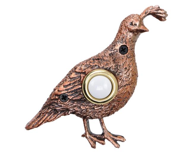 Doorbell Buttons |  Quail Doorbell Button – (Bronze Plated) Doorbell Buttons Doorbell Buttons