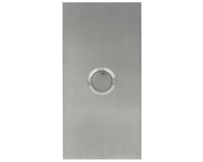 Doorbell Buttons |  Stainless Adhesive Mount Doorbell Button – Medium Rectangle Doorbell (Brushed Stainless Steel) Doorbell Buttons Doorbell Buttons