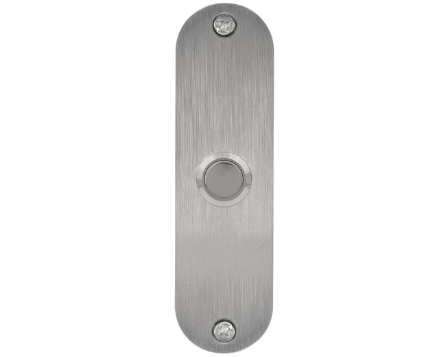 Doorbell Buttons |  Stainless Doorbell Button – Oval Doorbell (Brushed Stainless Steel) Doorbell Buttons Doorbell Buttons