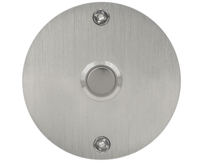 Doorbell Buttons |  Stainless Doorbell Button – Round Doorbell (Brushed Stainless Steel) Doorbell Buttons Doorbell Buttons