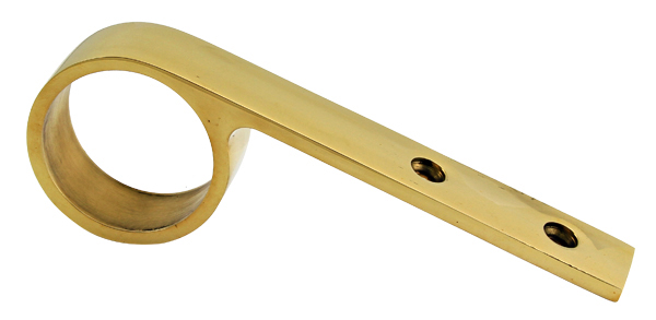 Handrail & Arm Rail Brackets |  Bracket for 1-1/2″ Diameter Tubing (Unlacquered Polished Brass) Handrail & Arm Rail Brackets Handrail & Arm Rail Brackets