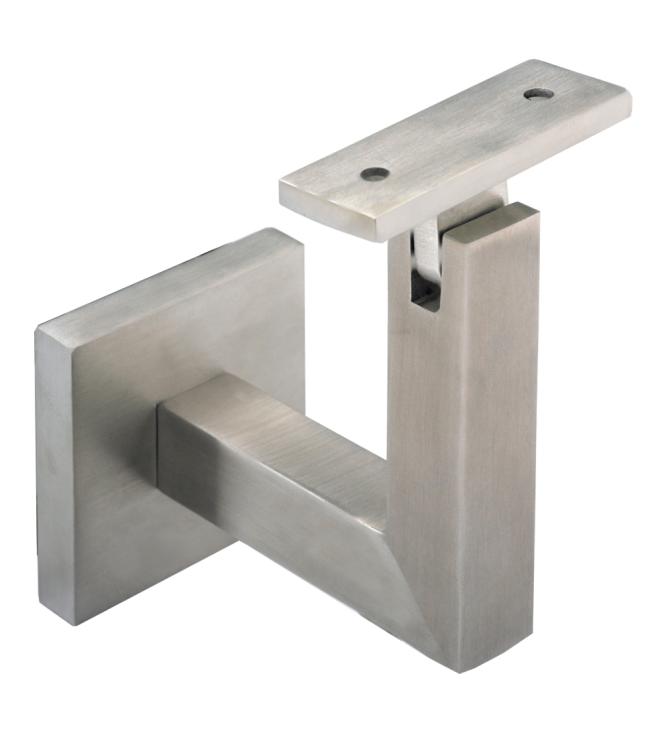 Handrail & Arm Rail Brackets |  Stainless Steel Square Handrail Bracket (Polished Stainless Steel) Handrail & Arm Rail Brackets Handrail & Arm Rail Brackets