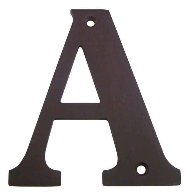 House Numbers, Letters & Address Plaques |  4″ (102mm) Solid Brass House Letters – (Oil Rubbed Bronze) Home House Numbers, Letters & Address Plaques