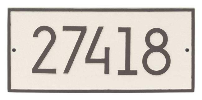 House Numbers, Letters & Address Plaques |  Hartford Modern Address Plaque Home Aged Bronze-Gold/Black-Silver/Coastal Clay/Coastal Green/Oil Rubbed Bronze/Pewter-Silver/White-Black