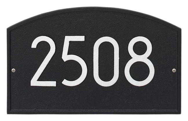 House Numbers, Letters & Address Plaques |  Legacy Modern Address Plaque Home Aged Bronze-Gold/Black-Silver/Coastal Clay/Coastal Green/Oil Rubbed Bronze/Pewter-Silver/White-Black