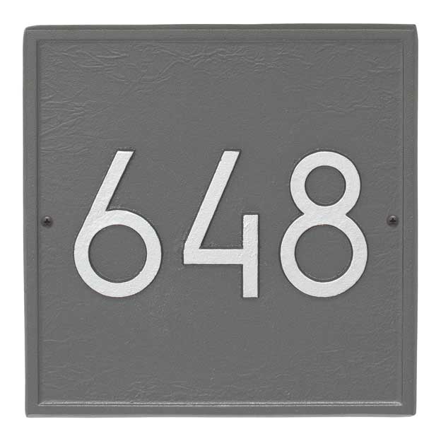 House Numbers, Letters & Address Plaques |  Square Modern Address Plaque Home Aged Bronze-Gold/Black-Silver/Bronze-Oil Rubbed/Coastal Clay/Coastal Green/Pewter-Silver/White-Black