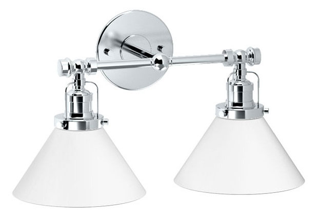 Lighting Sconces |  Cafe Double Light Sconce (Polished Chrome) Home Lighting Sconces