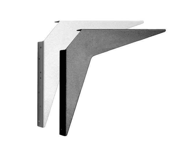 Shelf Brackets & Supports |  15″ (381mm) x 21″ (533mm) Workstation Bracket – PAIR Home Black-Matte/White