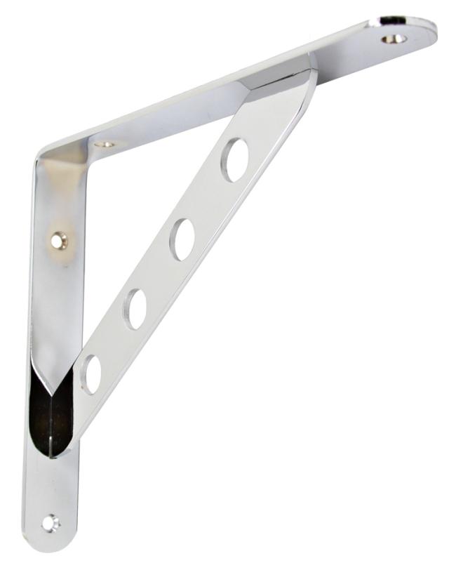 Shelf Brackets & Supports |  9-13/16″ (249mm) Multi-Functional Shelf Bracket  – EACH (Polished Chrome) Closet Organizers & Accessories Closet Organizers & Accessories