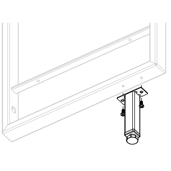 Shelf Brackets & Supports |  Shelving System 4″ Adjustable Foot – EACH (Matte Black) Home Shelf Brackets & Supports