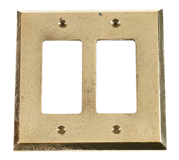 Switch Plates & Outlet Covers |  Double GFI/Paddle Switchplate Cover (Natural Bronze) Home Switch Plates & Outlet Covers