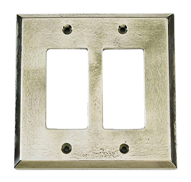 Switch Plates & Outlet Covers |  Double GFI/Paddle Switchplate Cover (White Bronze) Home Switch Plates & Outlet Covers