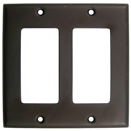 Switch Plates & Outlet Covers |  Double Rocker Plate (Oil Rubbed Bronze) Home Switch Plates & Outlet Covers