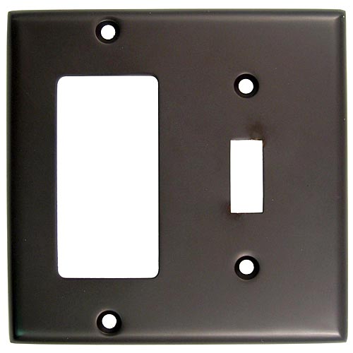 Switch Plates & Outlet Covers |  Double Rocker/Switch Plate (Oil Rubbed Bronze) Home Switch Plates & Outlet Covers