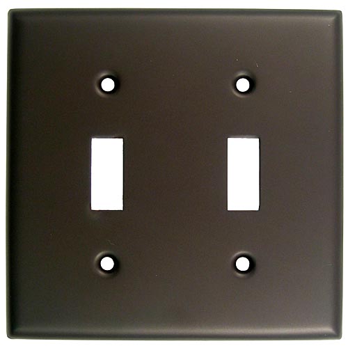 Switch Plates & Outlet Covers |  Double Switch Plate (Oil Rubbed Bronze) Home Switch Plates & Outlet Covers