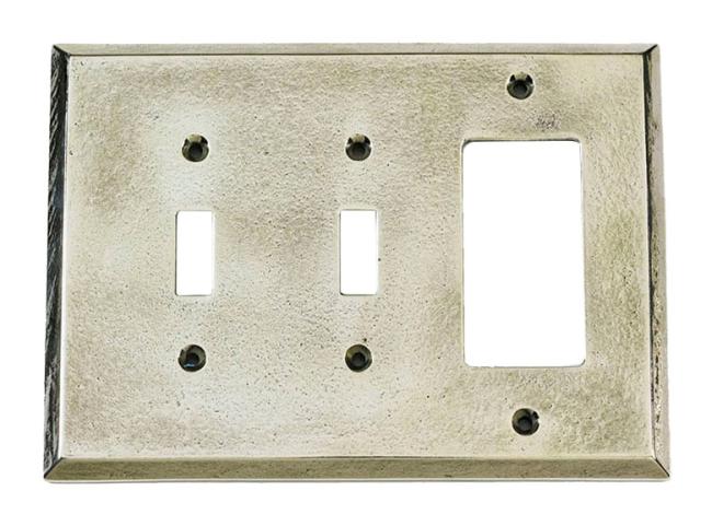 Switch Plates & Outlet Covers |  Double Toggle and Single GFI/Paddle Switch Cover (White Bronze) Home Switch Plates & Outlet Covers